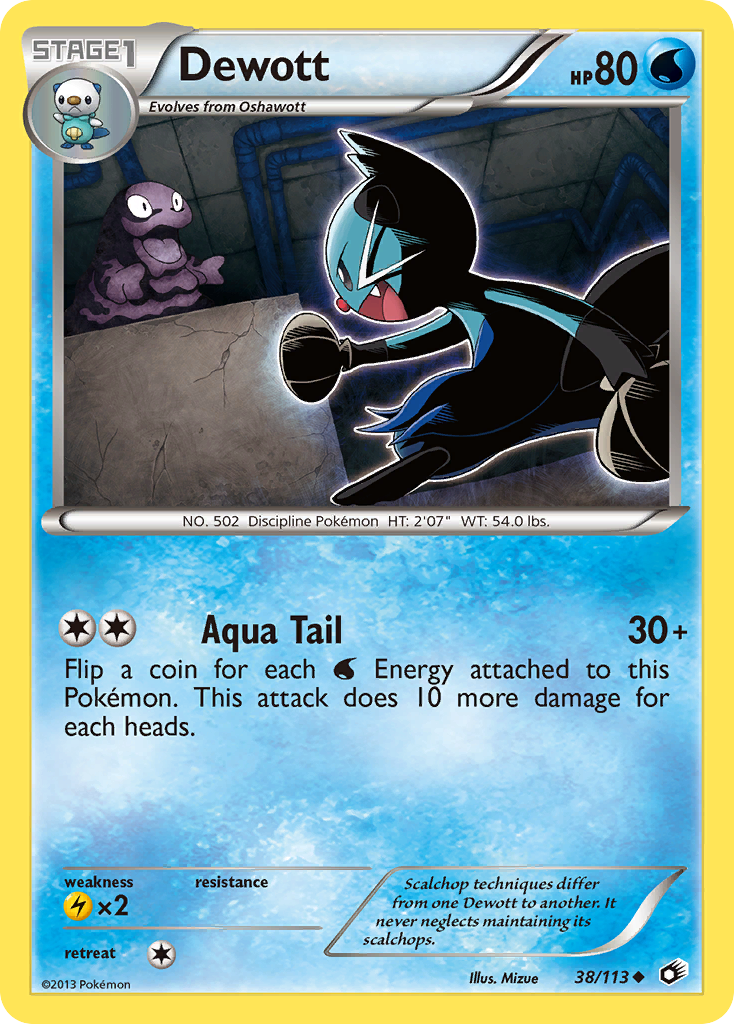 Dewott (38/113) [Black & White: Legendary Treasures] | Silver Goblin