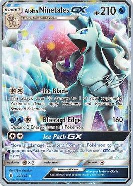 Alolan Ninetales GX (22/145) (Ice Path FTW - Zachary Bokhari) [World Championships 2017] | Silver Goblin