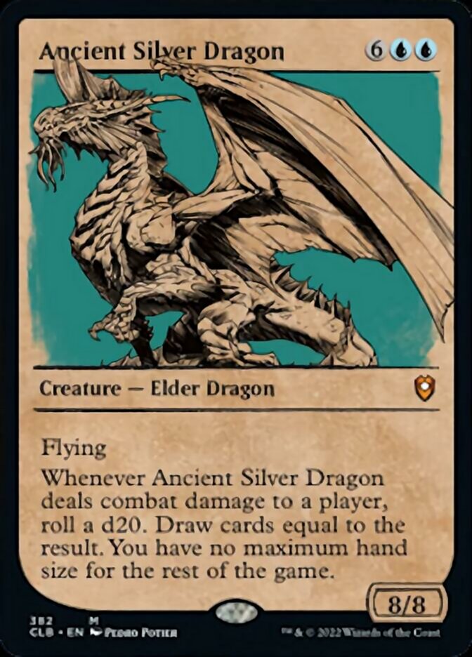 Ancient Silver Dragon (Showcase) [Commander Legends: Battle for Baldur's Gate] | Silver Goblin