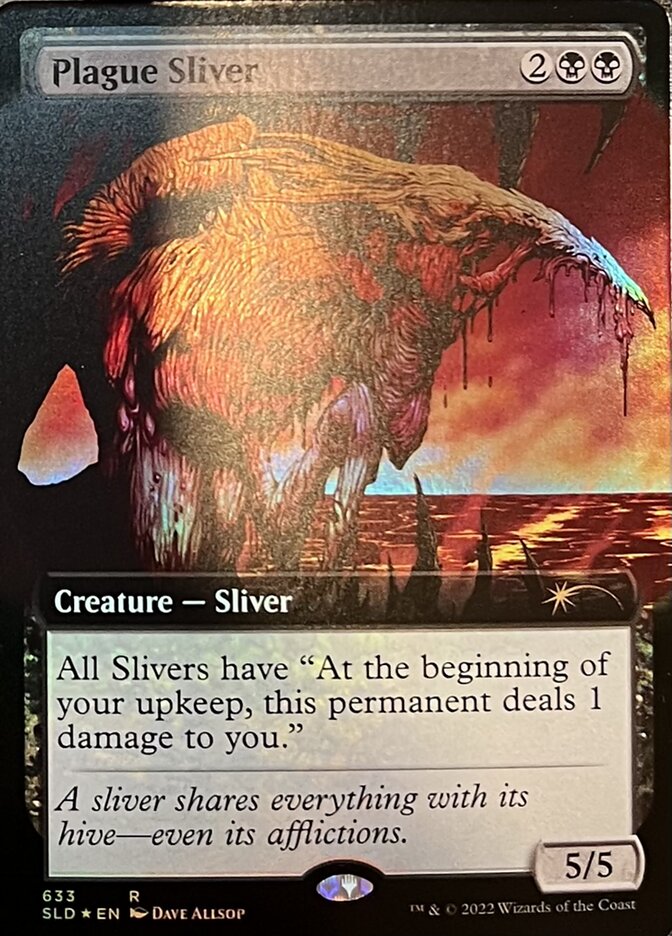 Plague Sliver (Extended Art) [Secret Lair Drop Promos] | Silver Goblin