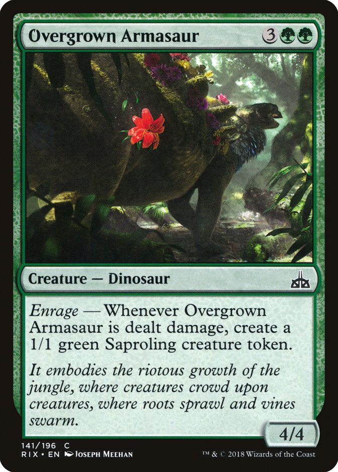 Overgrown Armasaur [Rivals of Ixalan] | Silver Goblin