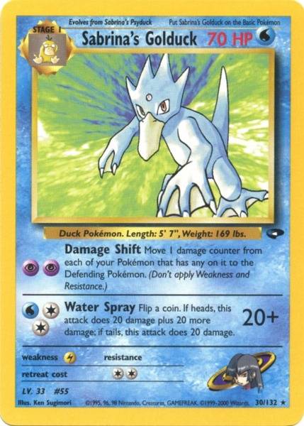 Sabrina's Golduck (30/132) [Gym Challenge Unlimited] | Silver Goblin