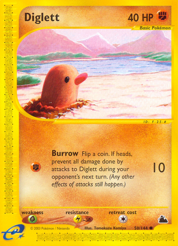 Diglett (50/144) [Skyridge] | Silver Goblin