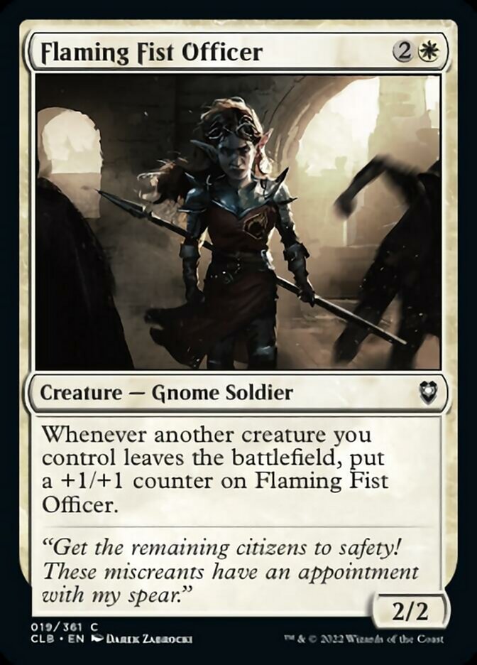 Flaming Fist Officer [Commander Legends: Battle for Baldur's Gate] | Silver Goblin