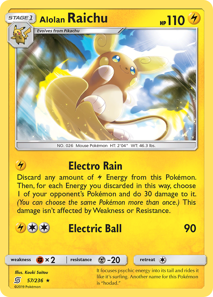 Alolan Raichu (57/236) [Sun & Moon: Unified Minds] | Silver Goblin