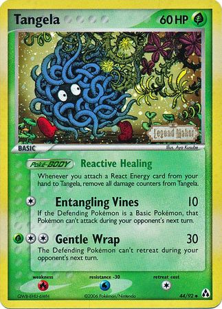 Tangela (44/92) (Stamped) [EX: Legend Maker] | Silver Goblin