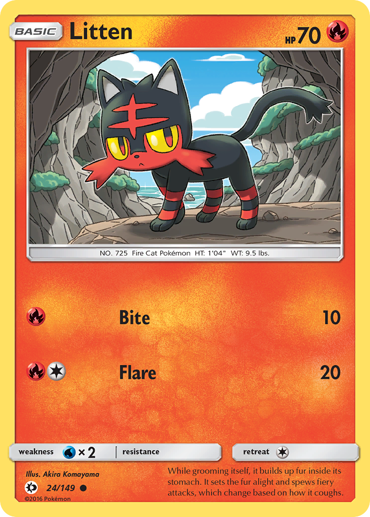 Litten (24/149) [Sun & Moon: Base Set] | Silver Goblin