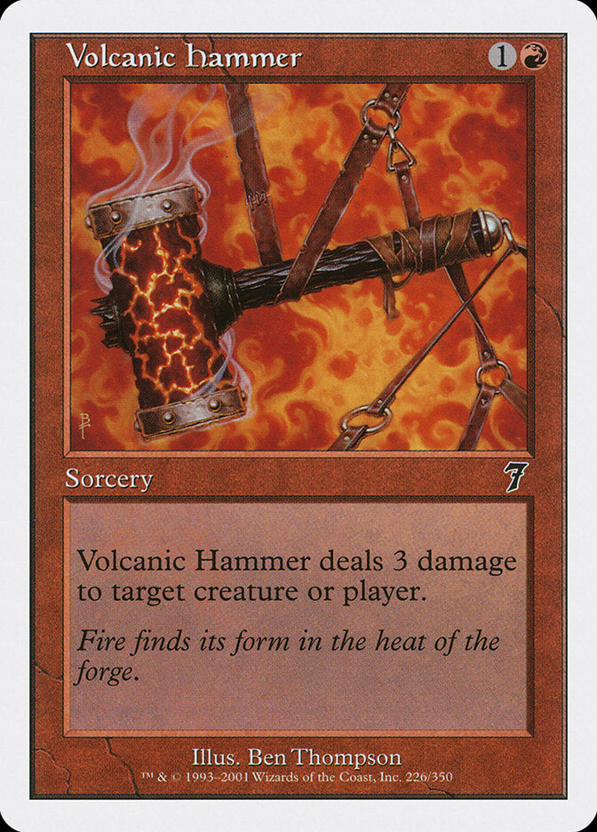 Volcanic Hammer [Seventh Edition] | Silver Goblin