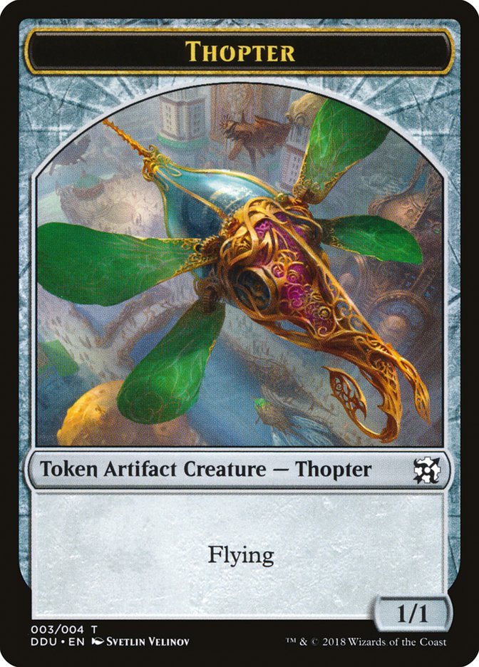 Thopter Token (003/004) [Duel Decks: Elves vs. Inventors Tokens] | Silver Goblin
