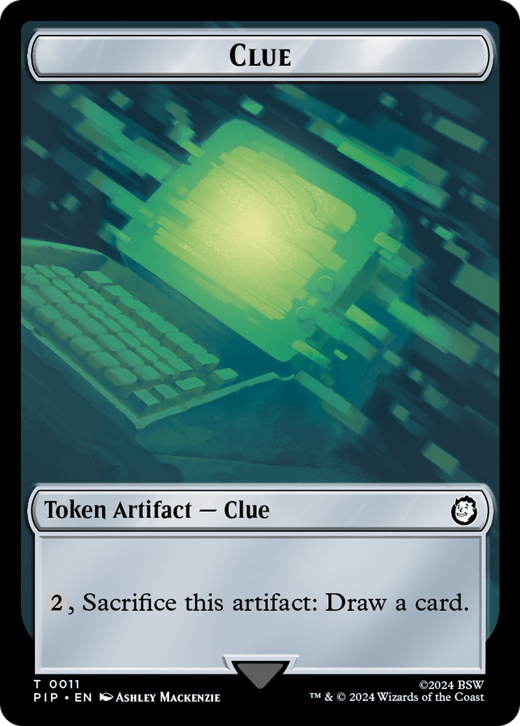 Treasure (0018) // Clue Double-Sided Token [Fallout Tokens] | Silver Goblin