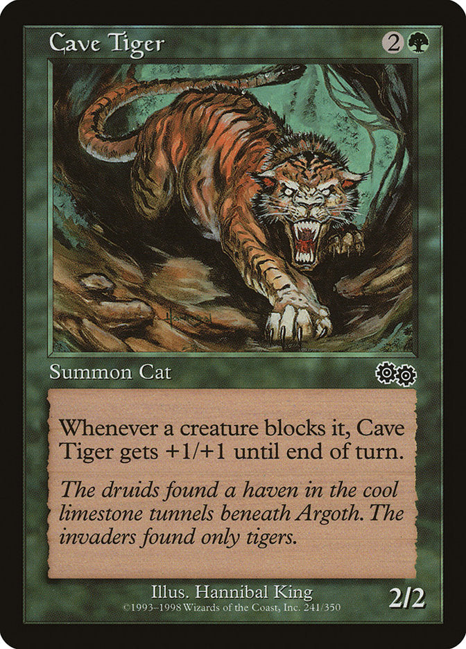 Cave Tiger [Urza's Saga] | Silver Goblin