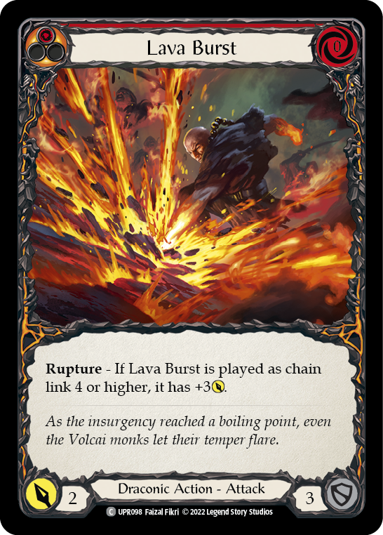 Lava Burst [UPR098] (Uprising)  Rainbow Foil | Silver Goblin
