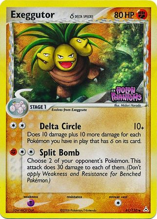 Exeggutor (41/110) (Delta Species) (Stamped) [EX: Holon Phantoms] | Silver Goblin