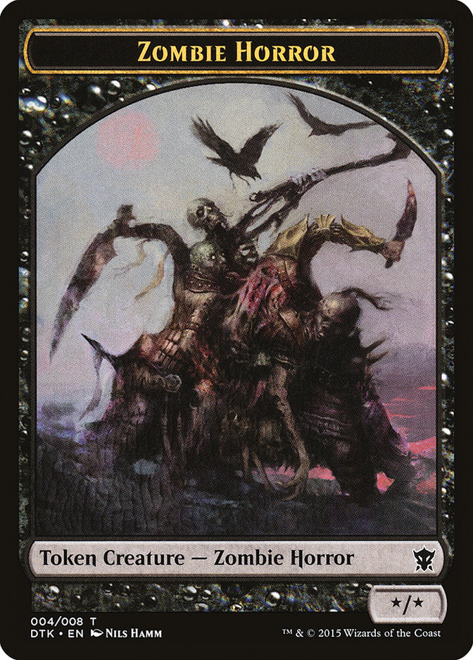 Zombie Horror Token [Dragons of Tarkir Tokens] | Silver Goblin