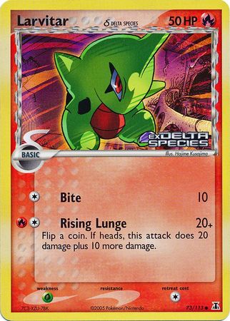 Larvitar (73/113) (Delta Species) (Stamped) [EX: Delta Species] | Silver Goblin