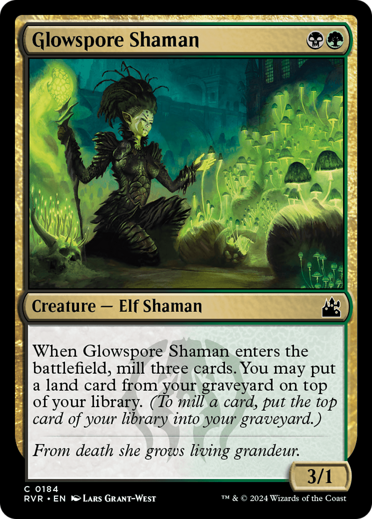 Glowspore Shaman [Ravnica Remastered] | Silver Goblin