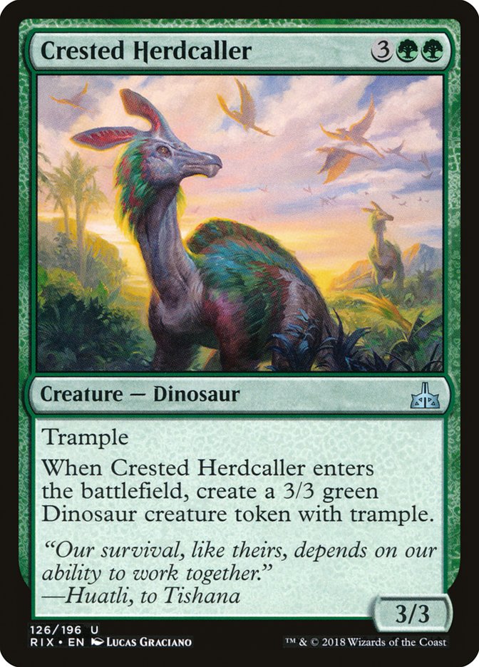 Crested Herdcaller [Rivals of Ixalan] | Silver Goblin