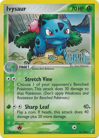 Ivysaur (35/100) (Stamped) [EX: Crystal Guardians] | Silver Goblin