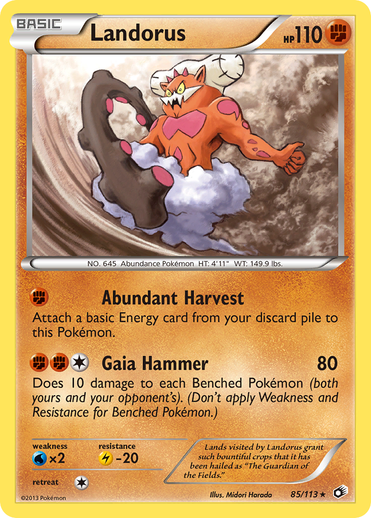 Landorus (85/113) [Black & White: Legendary Treasures] | Silver Goblin