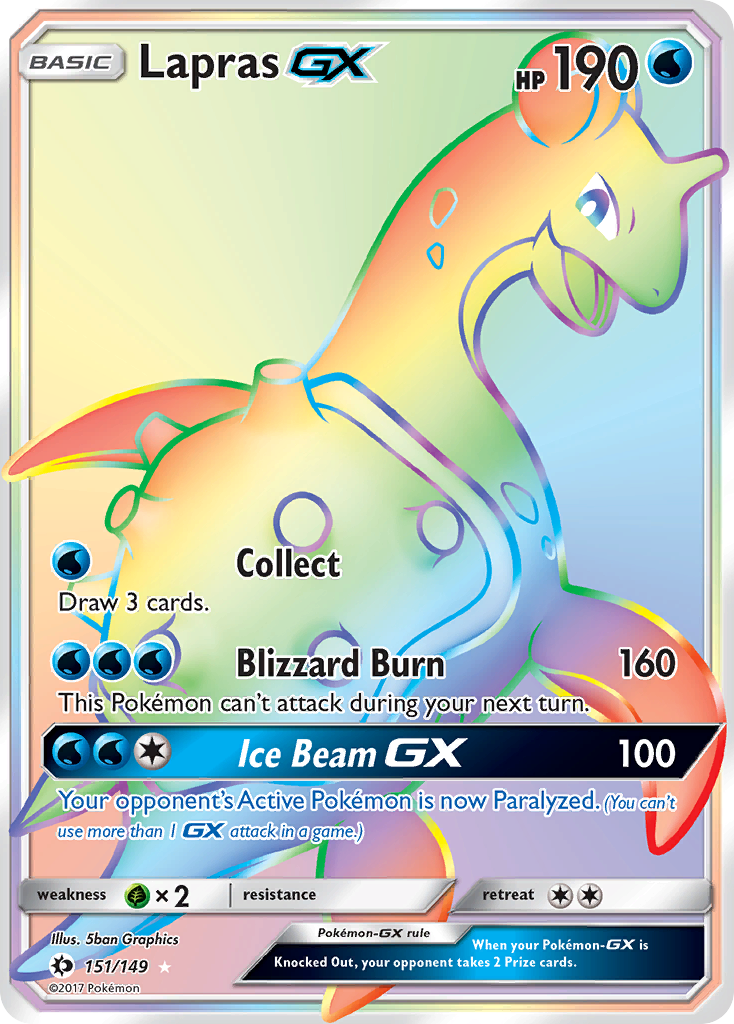 Lapras GX (151/149) [Sun & Moon: Base Set] | Silver Goblin