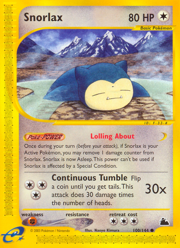 Snorlax (100/144) [Skyridge] | Silver Goblin