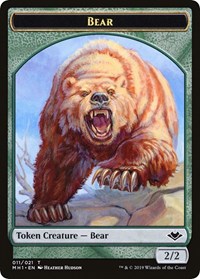 Bear // Spirit Double-Sided Token [Modern Horizons Tokens] | Silver Goblin