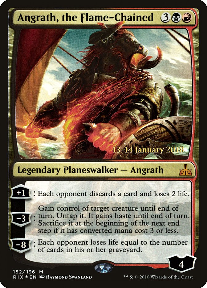 Angrath, the Flame-Chained [Rivals of Ixalan Prerelease Promos] | Silver Goblin