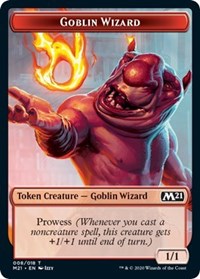 Goblin Wizard // Knight Double-Sided Token [Core Set 2021 Tokens] | Silver Goblin