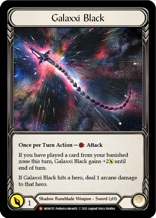 Galaxxi Black (Alternate Art) [MON155] (Monarch)  Cold Foil | Silver Goblin