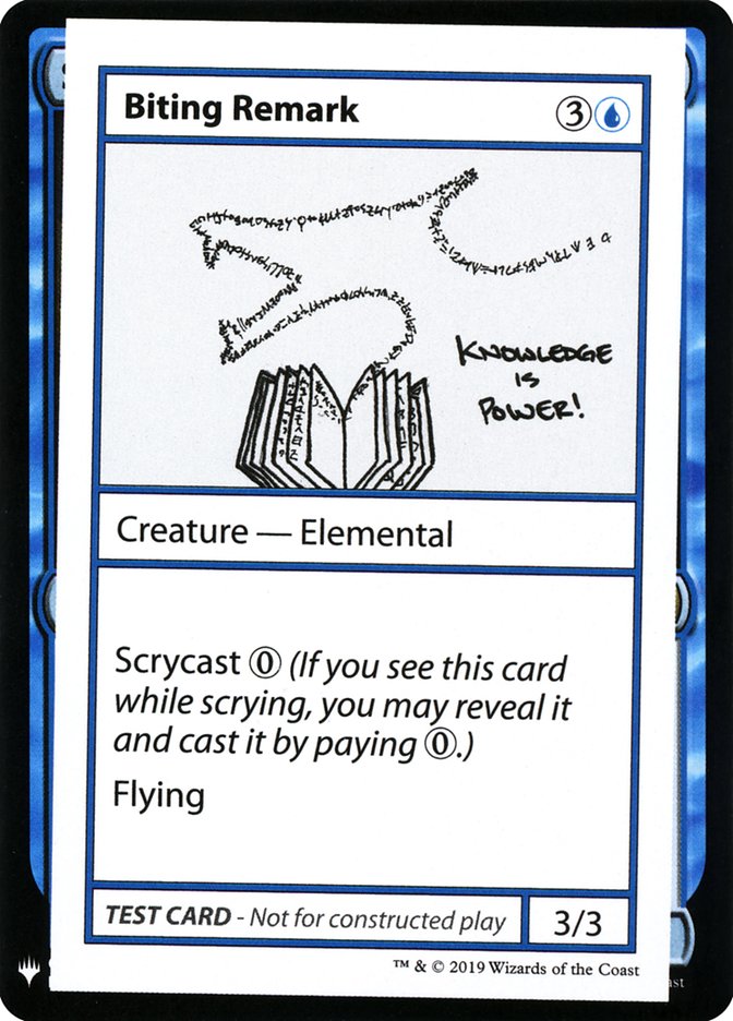 Biting Remark [Mystery Booster Playtest Cards] | Silver Goblin