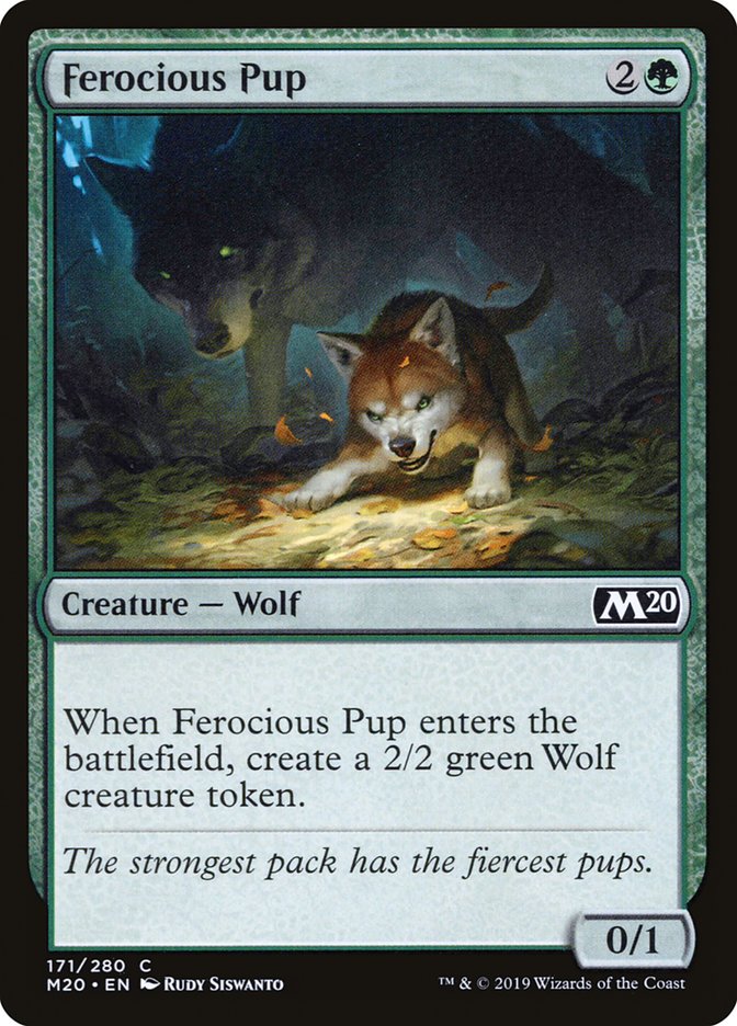 Ferocious Pup [Core Set 2020] | Silver Goblin