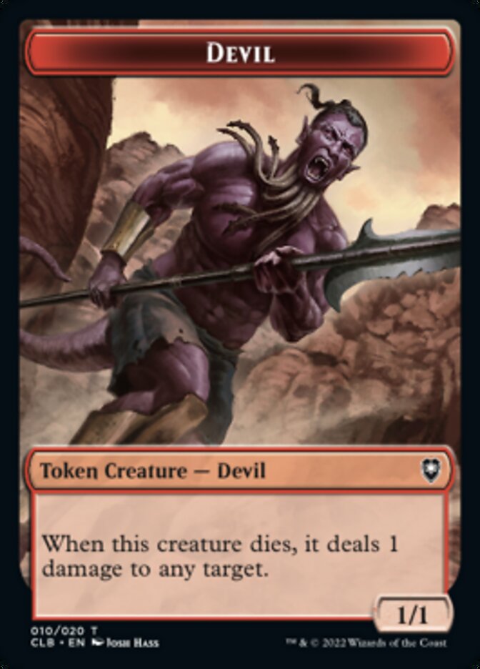 Devil Token [Commander Legends: Battle for Baldur's Gate Tokens] | Silver Goblin