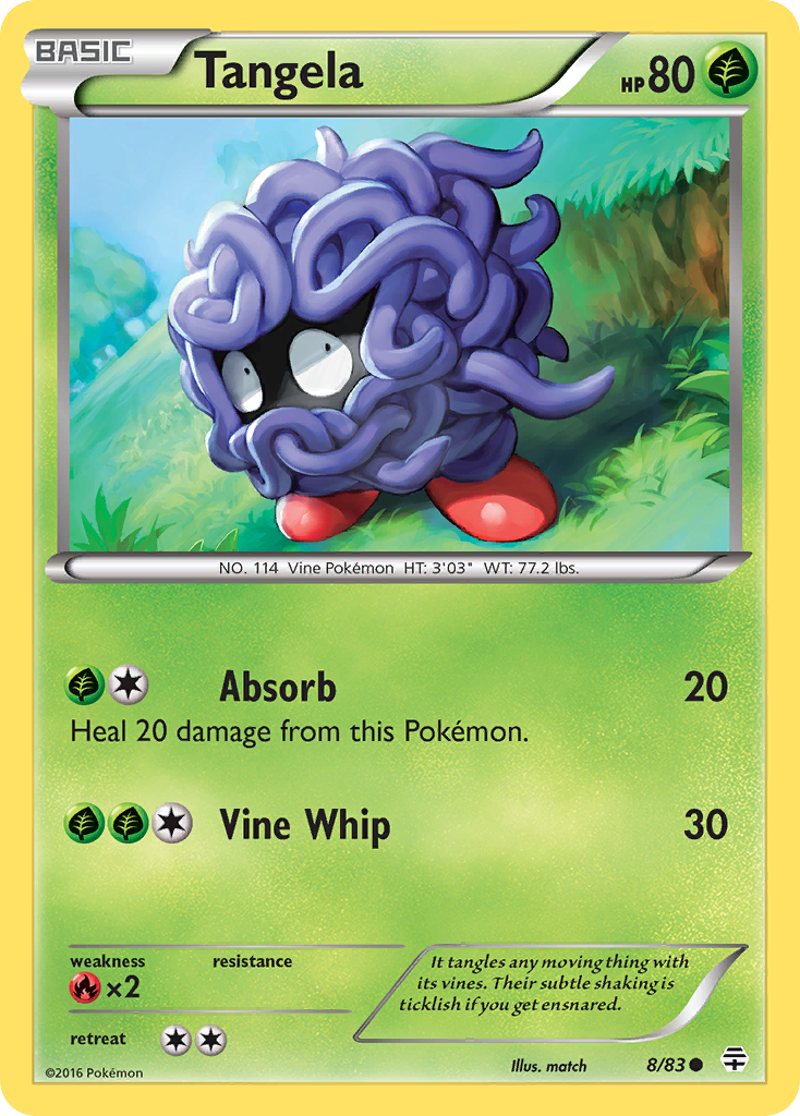 Tangela (8/83) [XY: Generations] | Silver Goblin