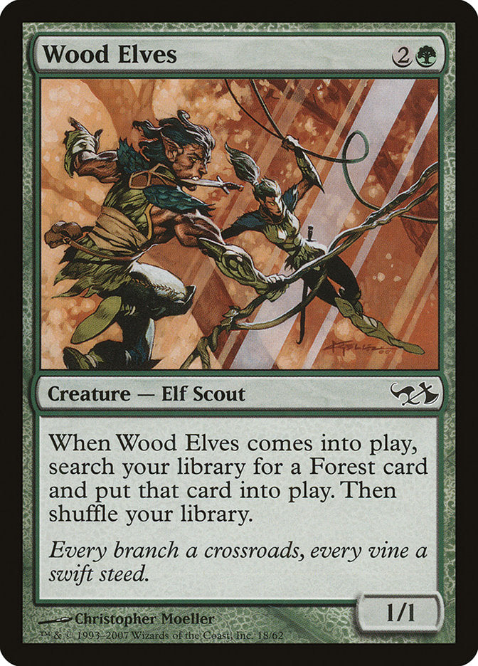 Wood Elves [Duel Decks: Elves vs. Goblins] | Silver Goblin