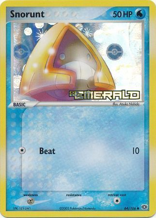 Snorunt (64/106) (Stamped) [EX: Emerald] | Silver Goblin