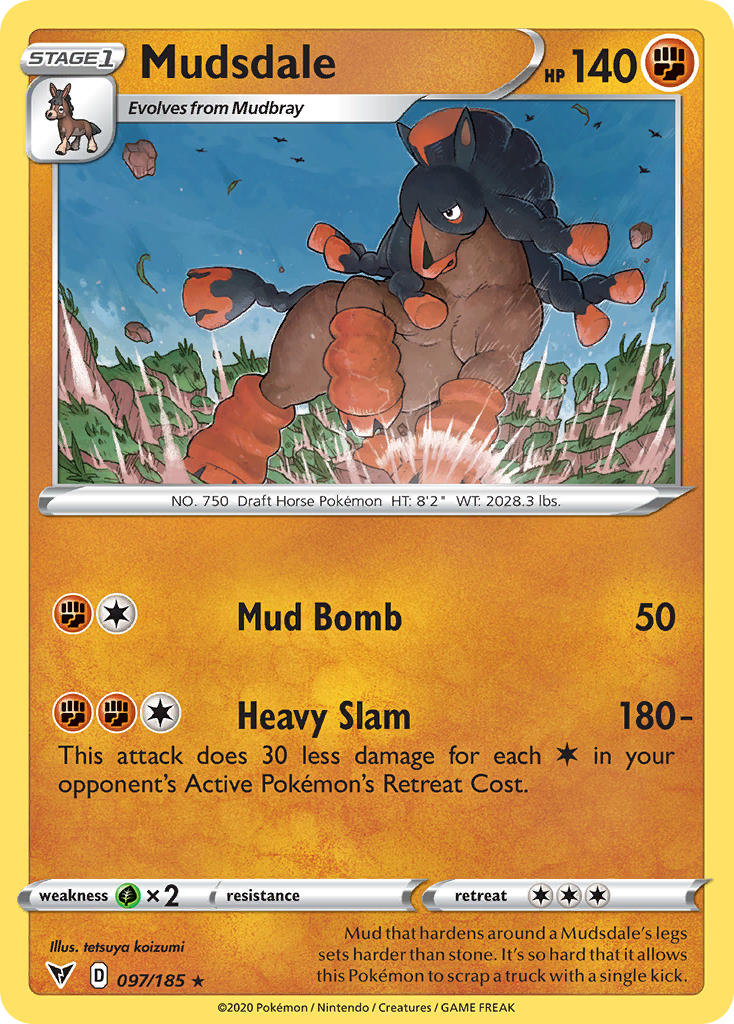 Mudsdale (097/185) [Sword & Shield: Vivid Voltage] | Silver Goblin