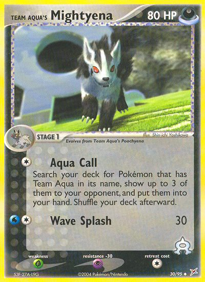 Team Aqua's Mightyena (30/95) [EX: Team Magma vs Team Aqua] | Silver Goblin