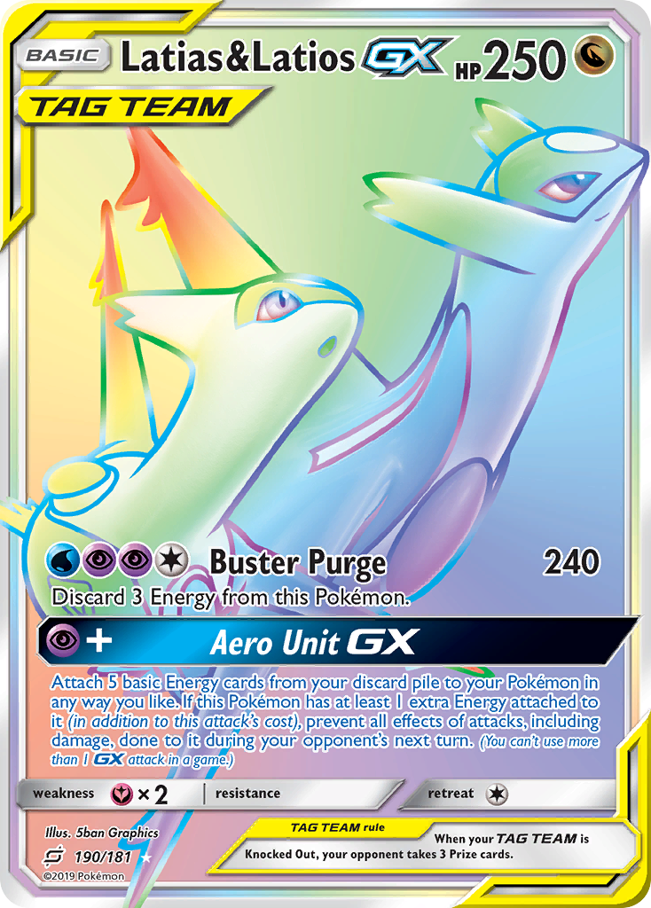 Latias & Latios GX (190/181) [Sun & Moon: Team Up] | Silver Goblin