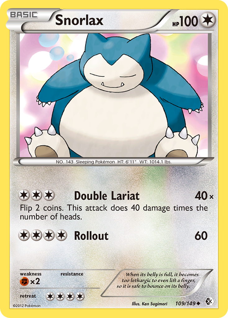 Snorlax (109/149) [Black & White: Boundaries Crossed] | Silver Goblin