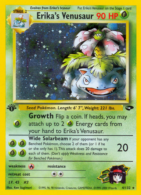 Erika's Venusaur (4/132) [Gym Challenge 1st Edition] | Silver Goblin