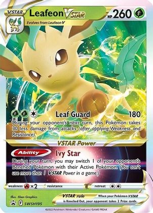 Leafeon VSTAR (SWSH195) (Jumbo Card) [Sword & Shield: Black Star Promos] | Silver Goblin