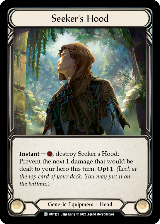 Seeker's Hood [OUT175] (Outsiders)  Cold Foil | Silver Goblin