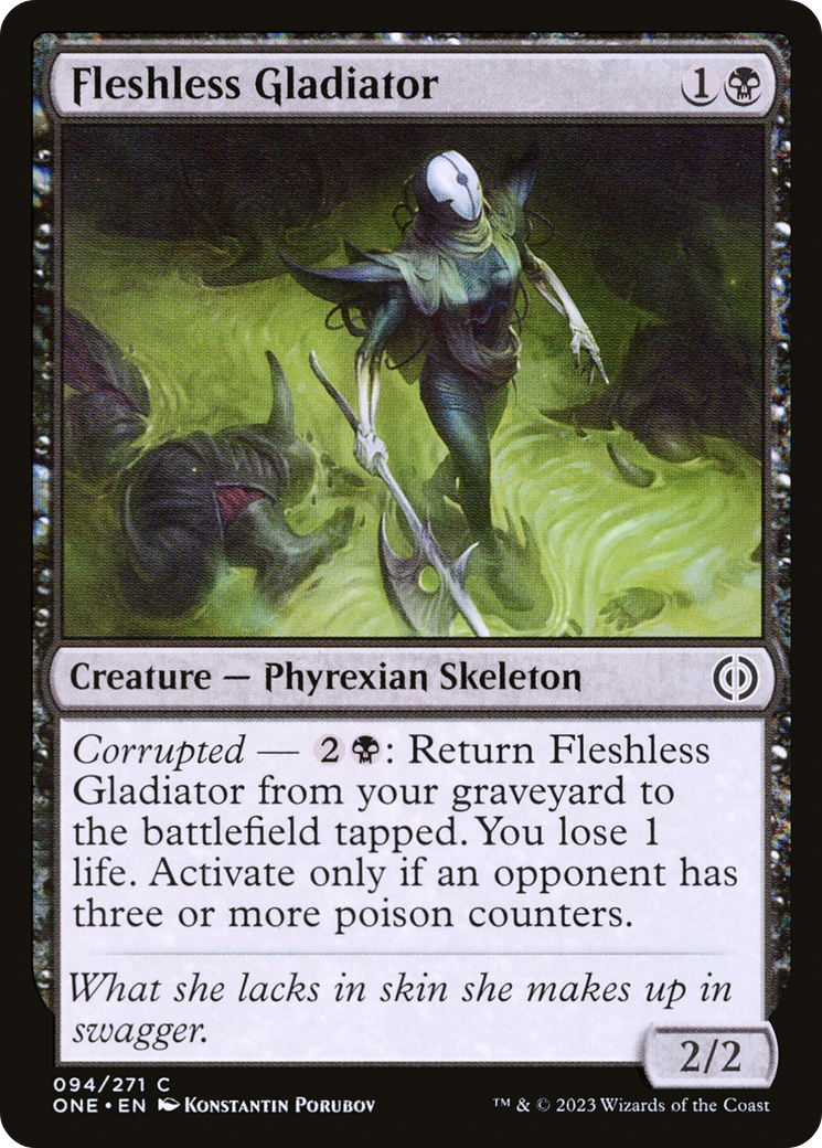 Fleshless Gladiator [Phyrexia: All Will Be One] | Silver Goblin