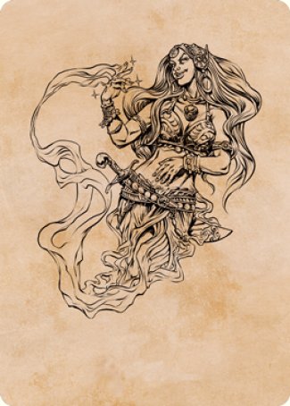 Djinni Windseer (Showcase) Art Card [Dungeons & Dragons: Adventures in the Forgotten Realms Art Series] | Silver Goblin