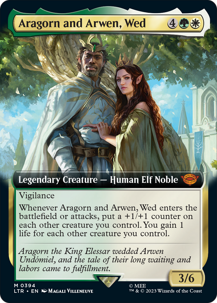 Aragorn and Arwen, Wed (Extended Art) [The Lord of the Rings: Tales of Middle-Earth] | Silver Goblin