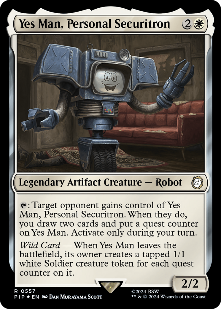 Yes Man, Personal Securitron (Surge Foil) [Fallout] | Silver Goblin