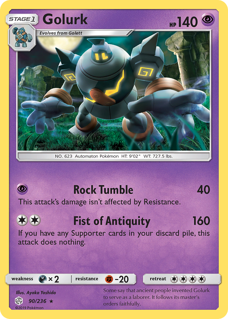 Golurk (90/236) [Sun & Moon: Cosmic Eclipse] | Silver Goblin