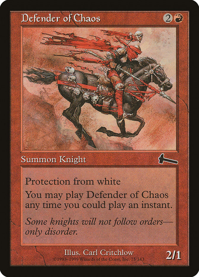 Defender of Chaos [Urza's Legacy] | Silver Goblin