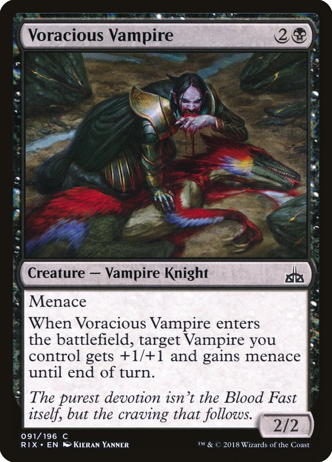 Voracious Vampire [Rivals of Ixalan] | Silver Goblin