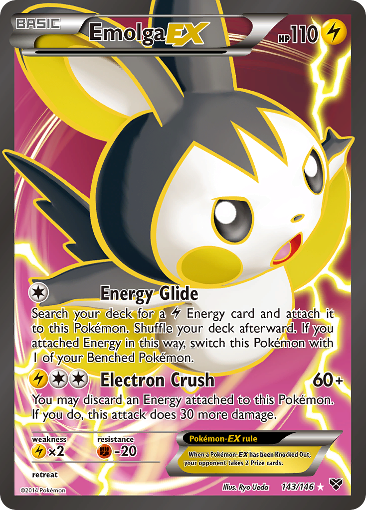 Emolga EX (143/146) [XY: Base Set] | Silver Goblin